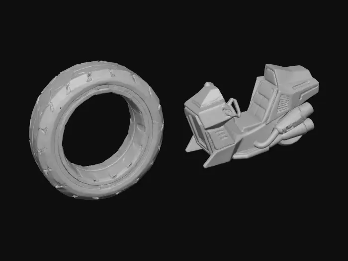 3D model for Neon Future Ride