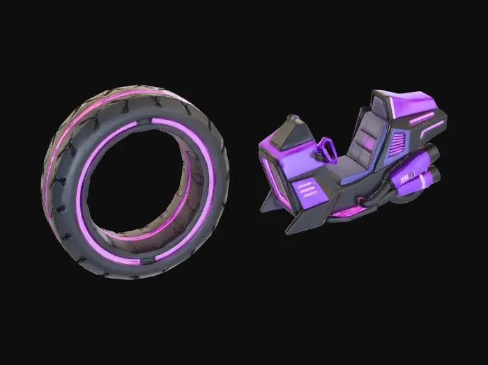 3D model for Neon Future Ride