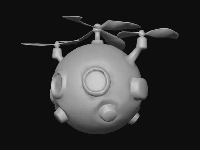 3D model for Steely Drone