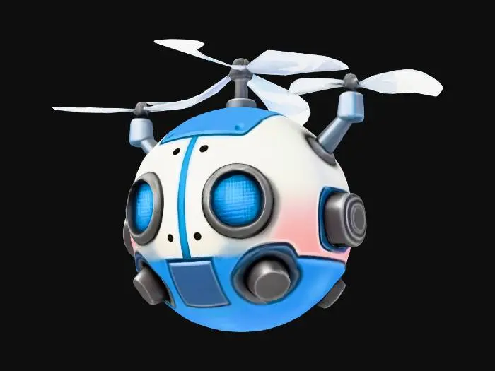 3D model for Steely Drone