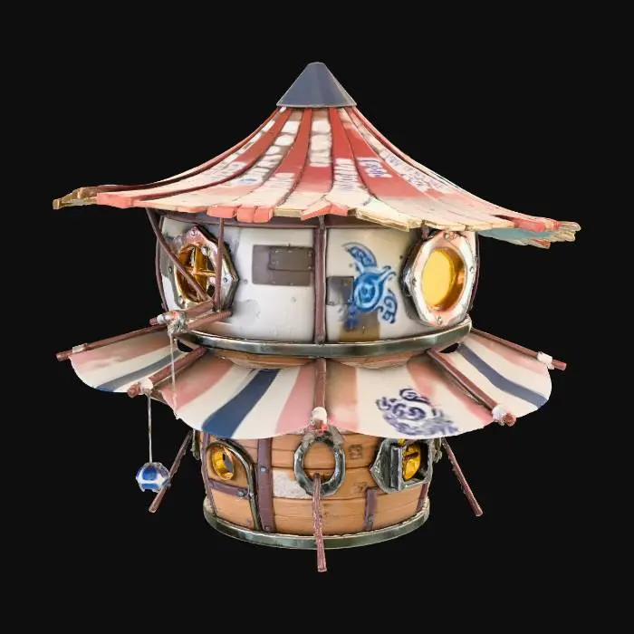 3D model for Steampunk Treehouse