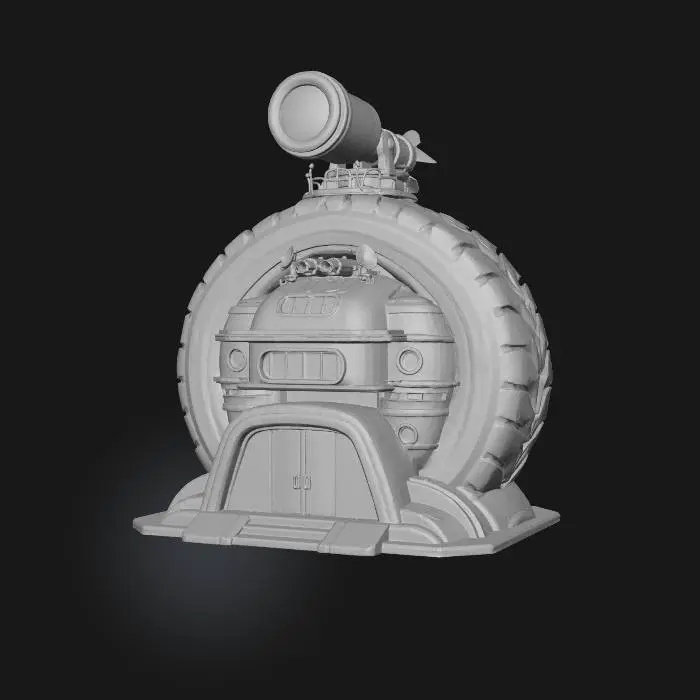 3D model for Futuristic Observatory