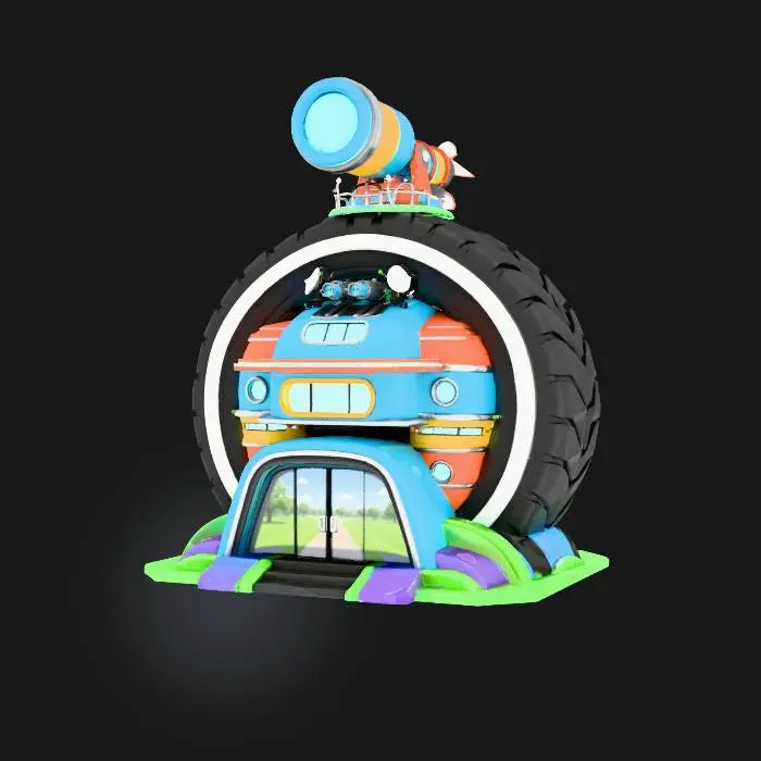 3D model for Futuristic Observatory