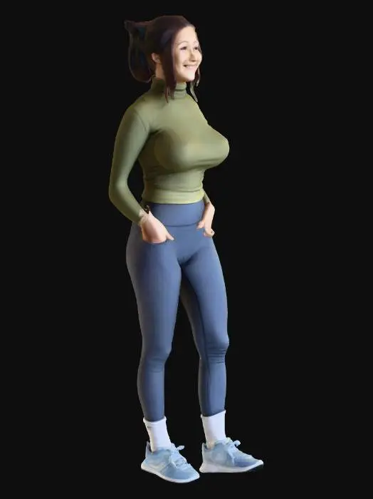 3D model for casual photoshoot