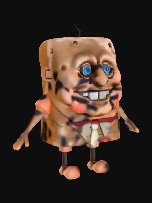 3D model for cheese monster