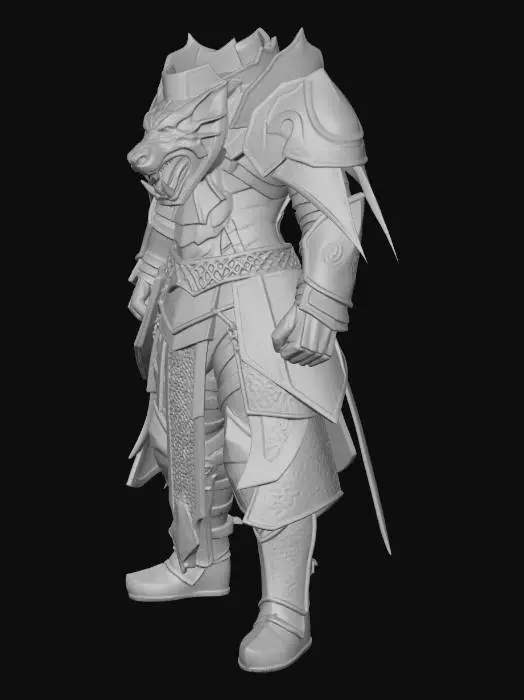 3D model for Dragon Knight Warrior Armour