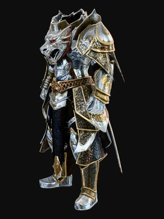 3D model for Dragon Knight Warrior Armour