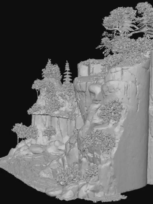 3D model for Moonlit Cascade