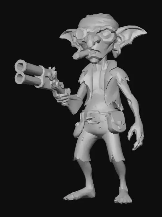 3D model for Goblin Gunner in 3D