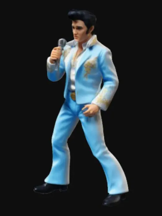 3D model for Elvis Presley action figure, realistic