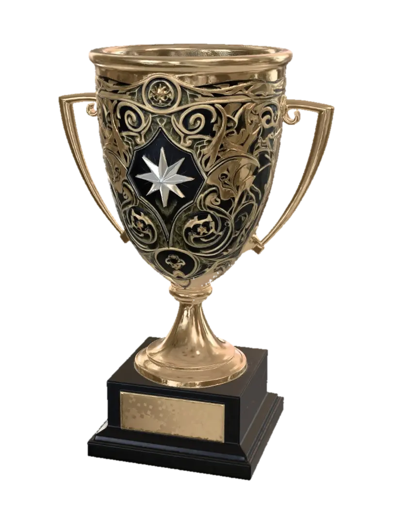 Ornate Gold Cup - Drinking 3D model, vytvořený pomocí AI