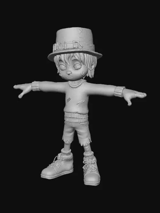 3D model for Scarecrow Kid