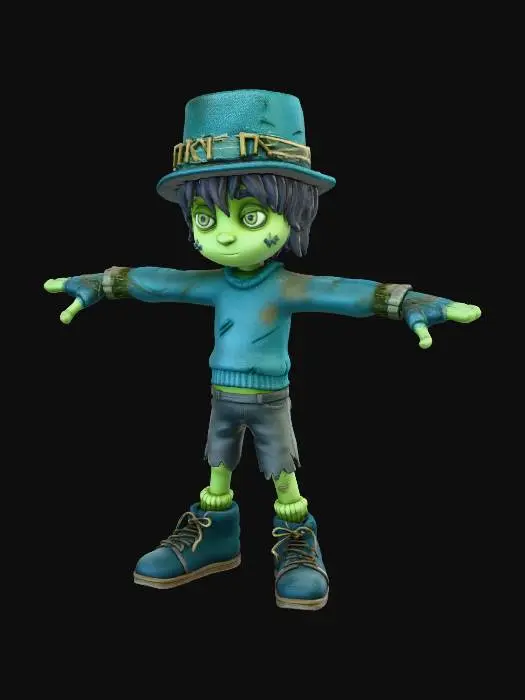 3D model for Scarecrow Kid