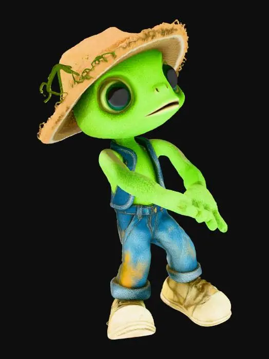 3D model for Charming Chameleon Farmer