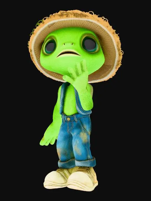 3D model for Charming Chameleon Farmer