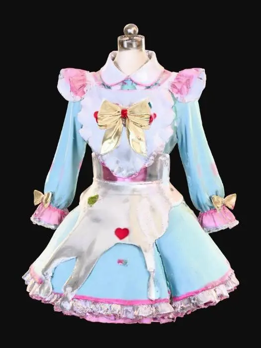 3D model for Pastel Cream Delight maid dress