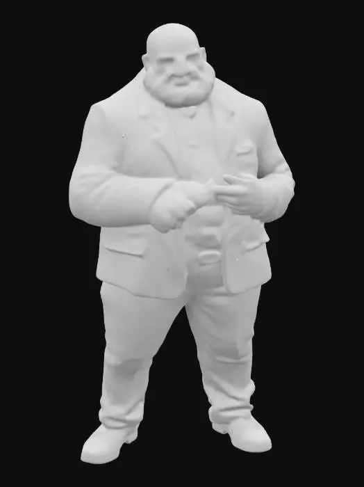 3D model for Russian mafia boss who is also a pc gamer and his name is Roman