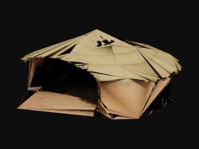 3D model for create a traditional kenyan manyatta house that is realistic and well detailed including interior elements, it should be in a large scale to be able to enter it. 