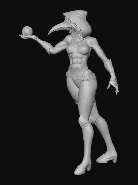 3D model for Plague Sorceress