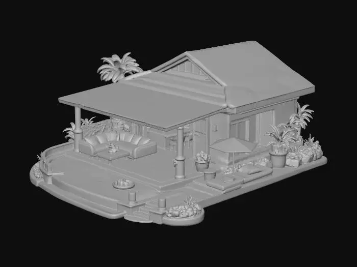 3D model for Dream Oasis Retreat