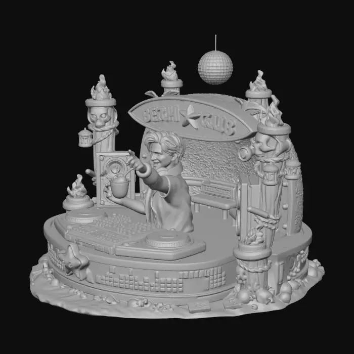 3D model for Beach Club DJ