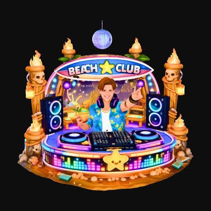 3D model for Beach Club DJ