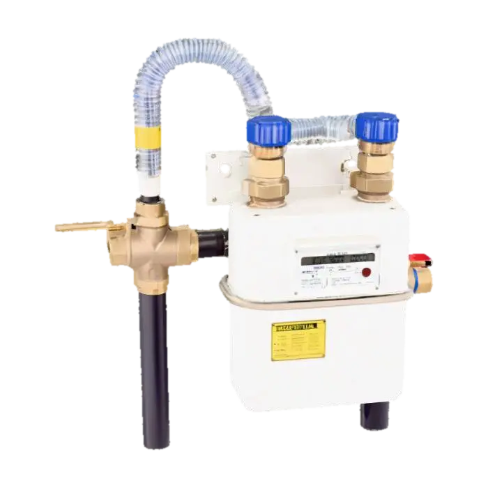 Gas Meter Installation - Gauge 3D model, vytvořený pomocí AI