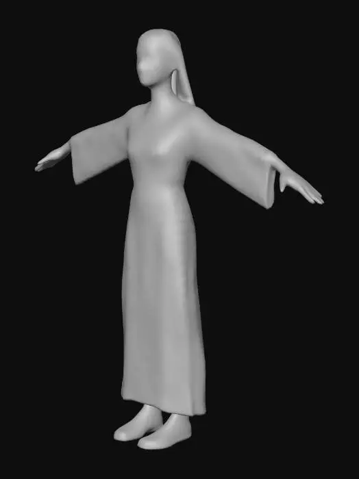 3D model for a christian nun