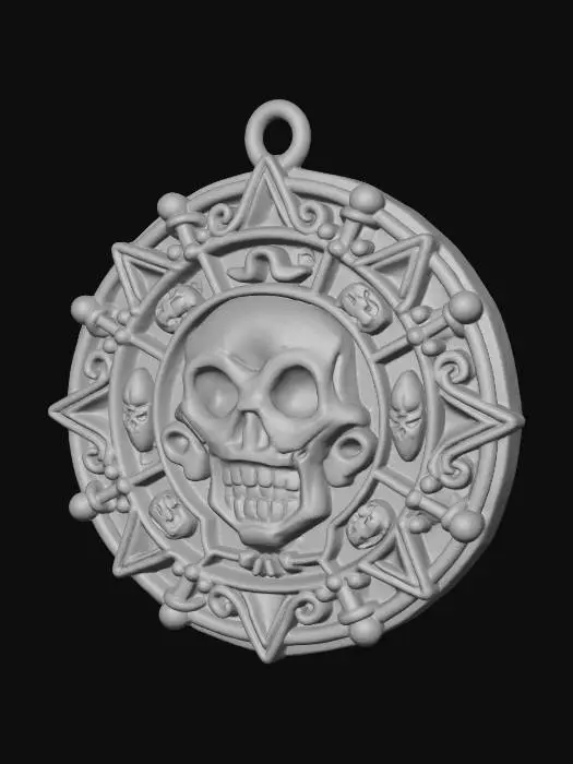 3D model for Skull Emblem Medallion