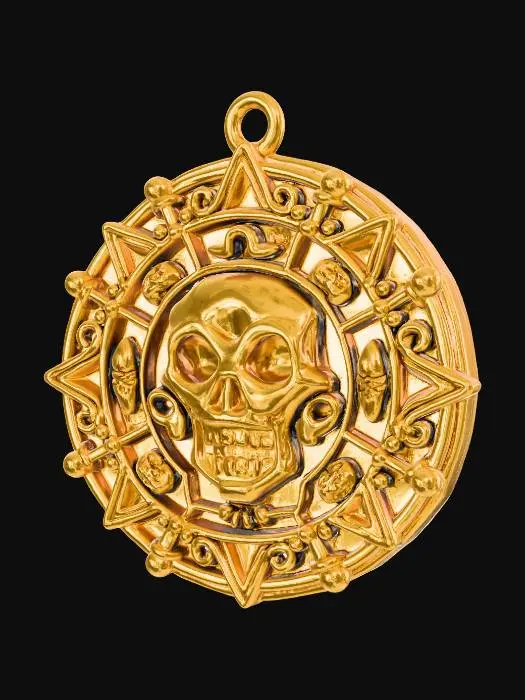 3D model for Skull Emblem Medallion