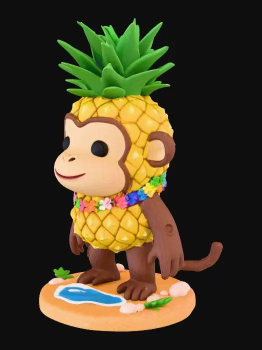 3D model for Tropical Monkey Fiesta