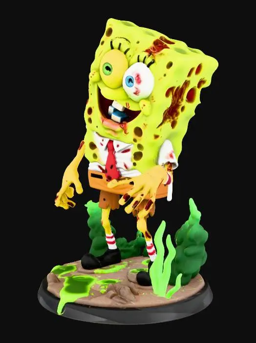 3D model for Zombie Sponge