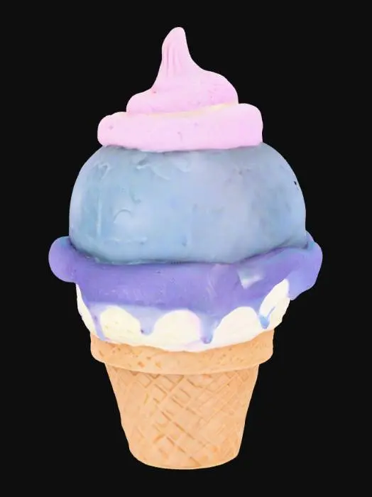 3D model for Blueberry Dream Cone