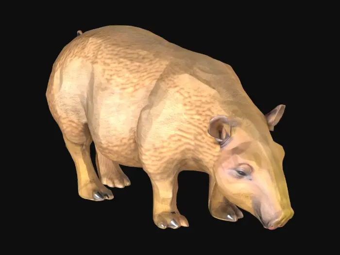 3D model for Geometric Tapir Artwork