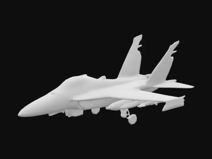 3D model for Blue Angel Jet on Tarmac