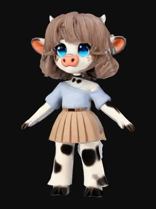 3D model for Cow Character