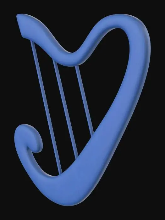 3D model for harp