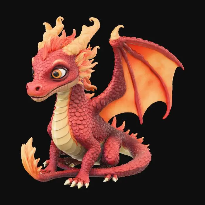 3D model for Fiery Hatchling