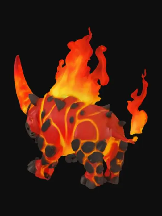 3D model for Flamehorn Rhino