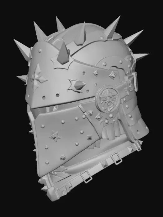 3D model for Spiked Crusader Helm
