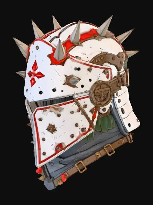 3D model for Spiked Crusader Helm