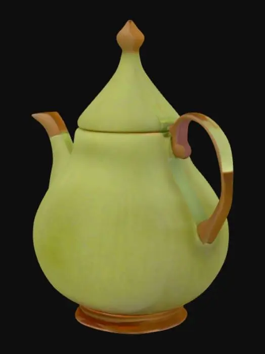 3D model for Gourd shaped teapot base with no lid