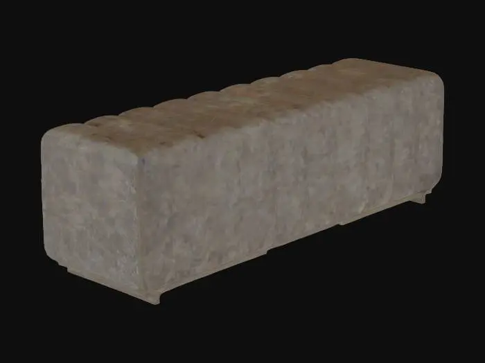 3D model for Upholstered Bench Elegance