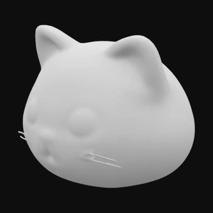 3D model for Chubby Cat Charm