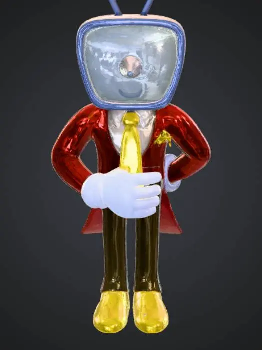 3D model for Tenna from deltarune caphther 3