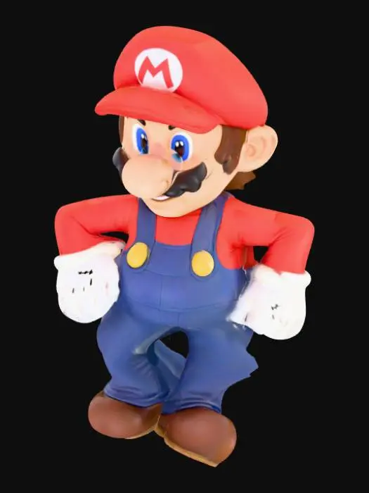 3D model for Mario from super mario bros 
