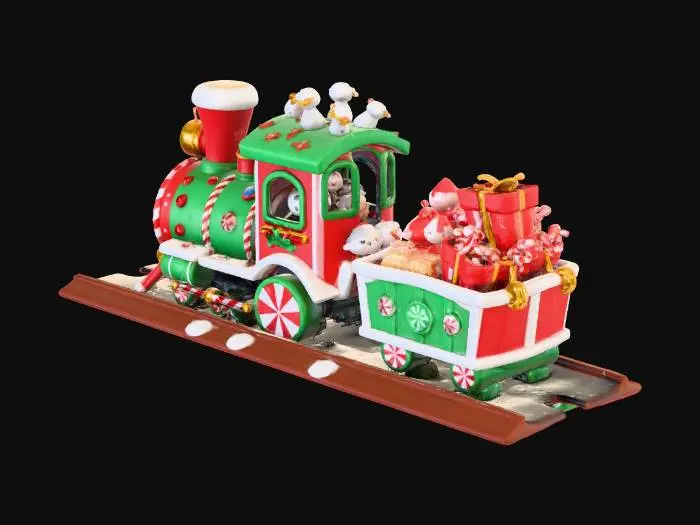 3D model for Candy Cane Express