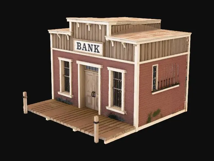 3D model for Deserted Frontier Bank