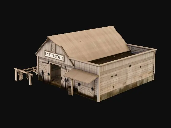 3D model for Old Western Stables