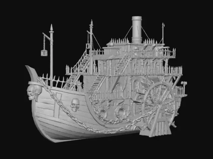 3D model for Haunted Riverboat